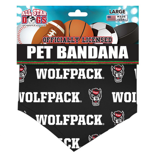 Dog Bandana with Repeating Logo - B